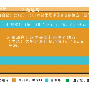 青蛙養殖場建設方案示意圖